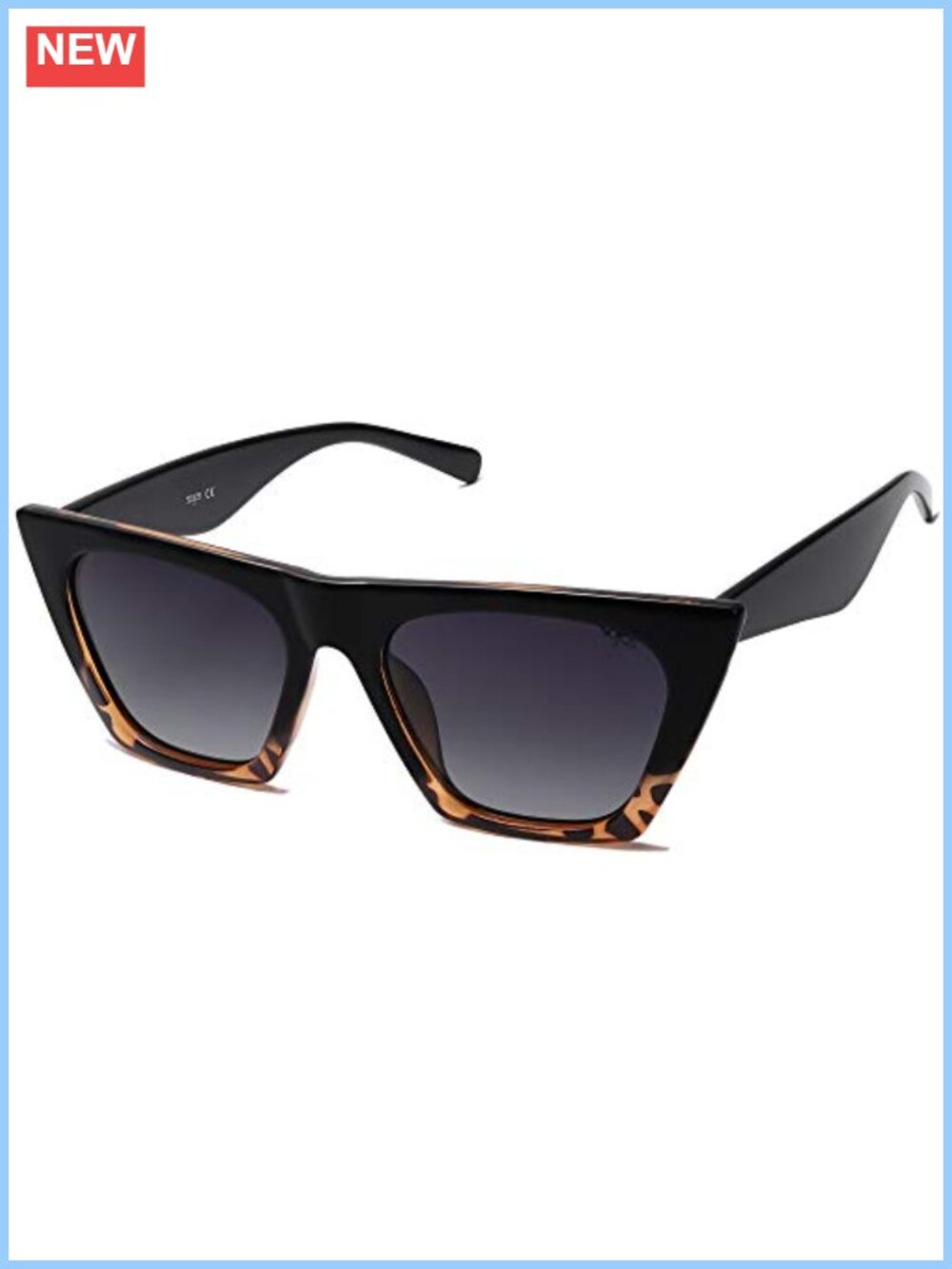 Oversized Cateye Polarized Sunglasses UV400 TAC Lens Full Rim